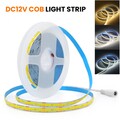 2m-20m LED COB Streifen WW/NW/CW DC 12V Lichtband Stripe keine Lichtpunkte DHL