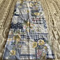 Alte Tischdecke Tischläufer Mitteldecke Blumen Sonnenblumen Handarbeit
