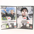 PC CD DVD Spiel Fussball Manager 09 + Fussball Manager 10 Gut
