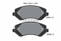 TEXTAR Bremsbelagsatz Scheibenbremse 2238101 für DODGE CARAVAN