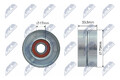 RNK-AR-003 NTY Spannrolle, Keilrippenriemen für ALFA ROMEO,CADILLAC,CHEVROLET,OP