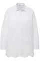 Studio Untold Damen große Größen Hemd oversized Saum Stickerei Hemdkragen
