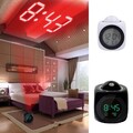 Wecker Tischuhr mit Projektion USB Funkuhr Funkwecker Temperatur LCD Digital Uhr