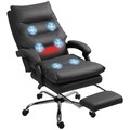 Bürostuhl mit Massagefunktion, Ergonomisch Schreibtischstuhl mit Liegefunktion