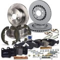 ATEC 4x BREMSSCHEIBE+BREMSBELÄGE+BREMSBACKEN VORNE+HINTEN FÜR OPEL VECTRA B