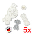 5x Gummi Pads Tastengummis Buttons Tasten Knöpfe für Nintendo Wii Controller