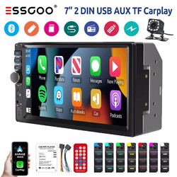 7 Zoll Kamera Autoradio 2 DIN Apple Carplay Android Auto AUX TF-Karte BT USB FM