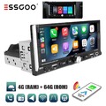 6.9 Zoll Autoradio 1 DIN Carplay Android 14 4+64G IPS Bildschirm GPS NAVI BT RDS