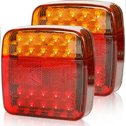 2X 12V LED Anhänger Rücklicht Hänger Rückleuchte Heckleuchte Rückleuchten PKW DE