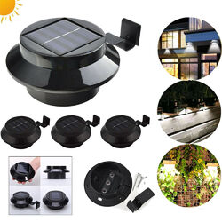3 LED Solarleuchten Garten Dachrinnenleuchte Aussenlampe Wandleuchte Beleuchtung