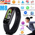 Smartwatch Bluetooth Fitness Tracker Band Sport Uhr Puls Armband Wasserdicht M8