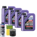 Motoröl 5W40 LIQUI MOLY Synthoil High Tech 4L +MANN Ölfilter +Spülung
