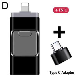 4 in 1 USB Stick 3.0 Flash Drive For iPhone/Android OTG New Type C Pendrive