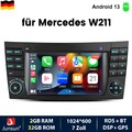 Carplay Android 13 Für Benz CLS E-Class W211 W219 Autoradio GPS Nav WIFI DAB 32G