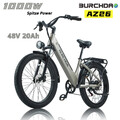 BURCHDA AZ26 26 Zoll Elektrofahrrad 1000W 48V 20Ah Fat Reifen 45km/h City E-Bike