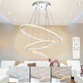 36W/60W LED Kristall Dimmbar Deckenlampe Kronleuchter Hängeleuchte Pendelleuchte