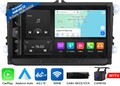 CAM+DAB+2DIN Autoradio Android 13 6+64 GPS Navi CarPlay Für VW Golf Jetta Passat