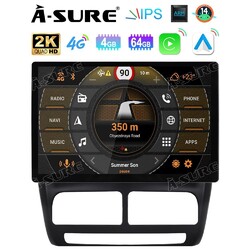 13.1" 4+64GB Android 14 Autoradio GPS BT Carplay Für Fiat Doblo MK2/Opel Combo D