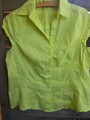 Kurze  Sommerbluse aus Baumwolle  Neongelb Gr. M38 40 Zara Top Wie Neu. 