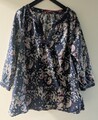 Bluse Gr. 40 "S.Oliver"-dunkelblau/Paisey -3/4 Arm -Viskose/BW NEU