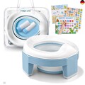 Toilettensitz Kinder,Töpfchen Training Sitze,Reisetöpfchen 3-IN-1 Unterwegs P