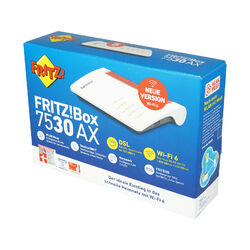 AVM Fritz!Box 7530AX DSL WLAN Router Wi-Fi 6 bis 1800 MBit/s + 600 MBit/s 4x LAN