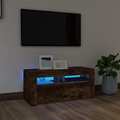 TV-Schrank mit LED-Leuchten Hochglanz Sideboard Kommode Highboard Anrichte neu