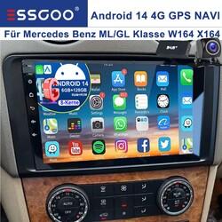 DAB+ Android14 Für Mercedes ML/GL Klasse W164 X164 Autoradio 6G+128G CarPlay GPS