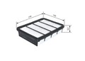 Bosch F 026 400 165 Luftfilter für FORD MAZDA MITSUBISHI