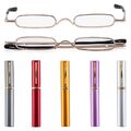Schlanke Stift-Lesebrille Schmale Lesebrille Mit Stift-Clip Röhrenetui Leser*  |