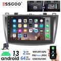 9" 2+64G Android 13 Carplay Autoradio GPS Navi WIFI RDS +KAM Für Mazda 3 2010-13