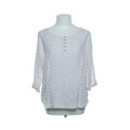 ESPRIT, Bluse, Größe: 40, Weiß/Mehrfarbig, Viskose, Gepunktet, Damen #Meb
