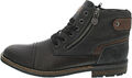 Rieker Herren Schnürstiefel grau