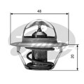Gates Thermostat, Kühlmittel TH00391G2 für AUDI FORD VW