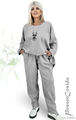 LAGENLOOK schmale Ballon-Hose Thermo grau L-XL-XXL-XXXL 44 46 48 50 52 54 56 58