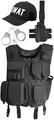 Fashing Kostüm SWAT ARMY Weste Patch Holster Cap Handschellen