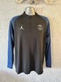 Jordan x PSG 4th Dry Strike Drill Top - Black/Hyper Cobalt/White Neu ohne Etikett Large