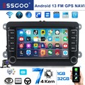 FÜR VW PASSAT B6 B7 CC 32GB Android 15 Autoradio Mit GPS Navi WIFI BT FM RDS KAM