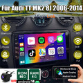Für Audi TT 8J 2006-2014 Android 14 Autoradio Apple CarPlay 64G WIFI GPS Navi