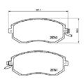 1x Bremsbelagsatz, Scheibenbremse BREMBO P 78 021X passend für SUBARU TOYOTA