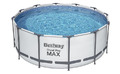 Bestway Steel Pro MAX Frame Pool Komplett-Set mit Filterpumpe, 457x122cm 