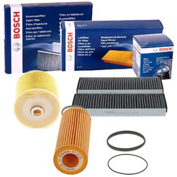 BOSCH FILTER INSPEKTIONSPAKET passend für AUDI A6 C6 2.4/2.8/3.0/3.2 / FSI TFSI