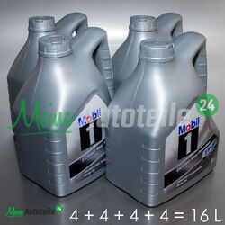 Mobil 1 5w50 FS X1 X2 Motoröl Peak Life Nachfolger 16 Liter  16L= 4x 4L