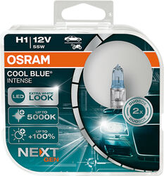 Original Osram Cool Blue Intense NEXT Gen Lampen H1 55W Duo-Box 64150CBN-HCB 