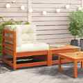 Gartensofa ohne Armlehnen Kissen Modular Sofa Sessel Massivholz Douglasie vidaXL