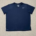 Nike T-Shirt Herren XL schwarz Dri Fit Baumwolle Essential Swoosh federgewichtiges T-Shirt
