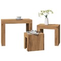 Satztisch Couchtisch Sofatisch Beistelltisch 3-tlg. Holzwerkstoff vidaXL