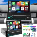 4+64G Apple CarPlay 1DIN 7 Zoll Autoradio mit Ausfahrbarem Display Bluetooth USB