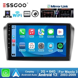 Apple Carplay Für Mazda 3 03-09 Autoradio 9" Android 13 GPS NAVI WIFI Cam 2+64G