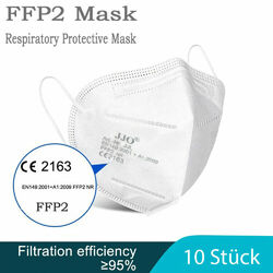 10x Atemschutzmasken FFP2/ KN95/+Ventil Mund Nasen Schutz Masken Gesichtsmaske  